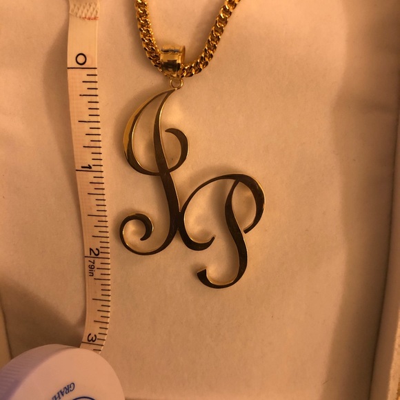 10k gold custom charm”JP” - Picture 3 of 3